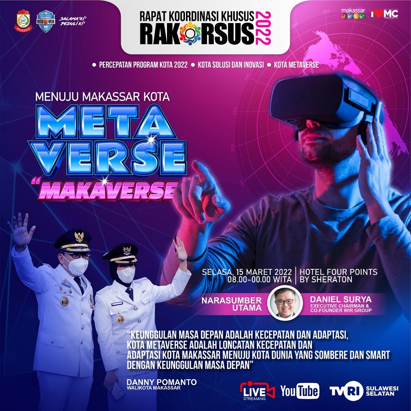 Makassar Menuju Kota Metaverse, Pemkot Kolaborasi WIR Group